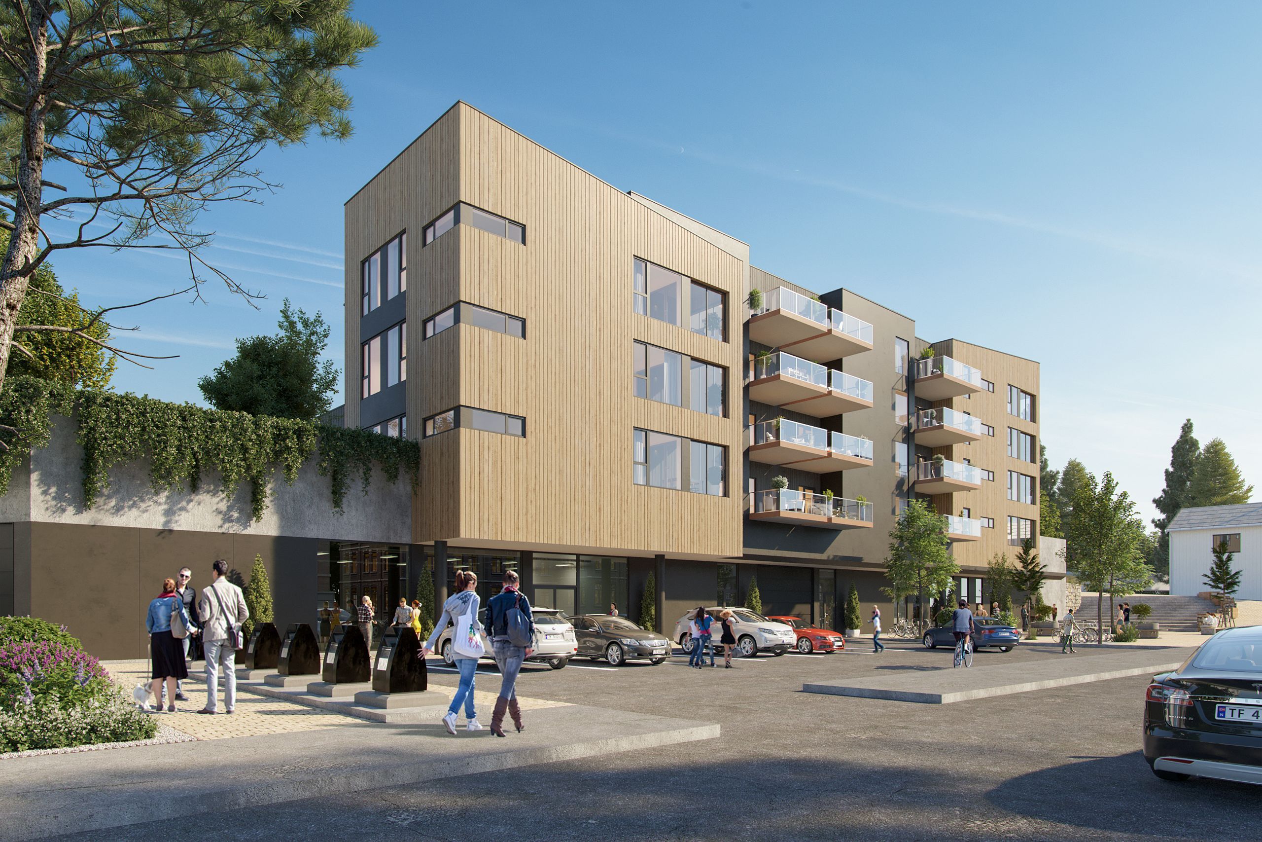 Lebakken Torg byr på 24 nye leiligheter i Haugesund sentrum