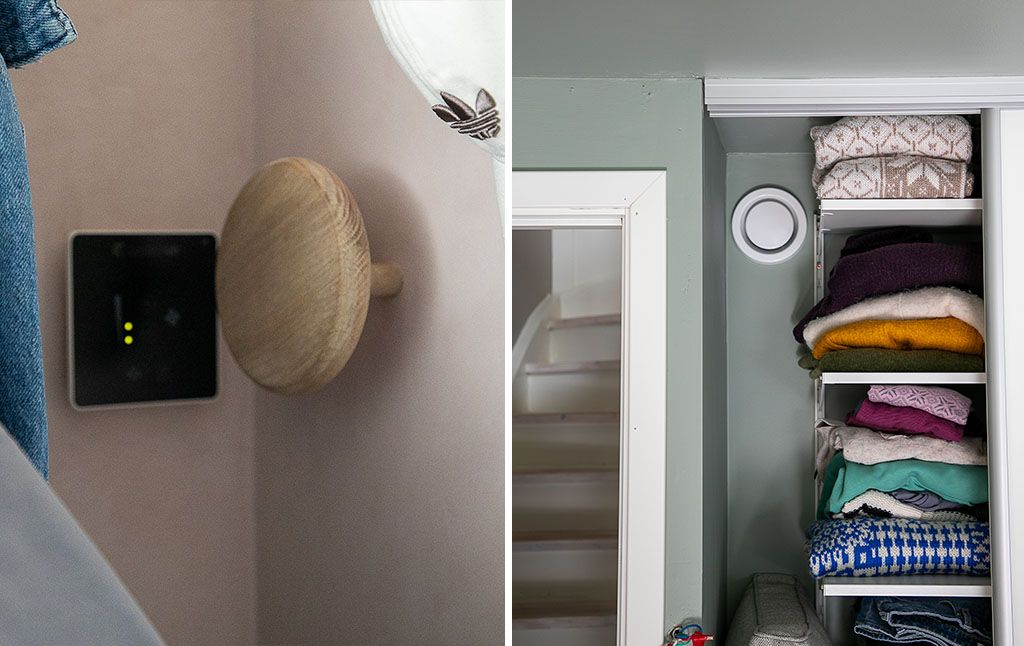 Kontrollpanel og ventil for balansert ventilasjon