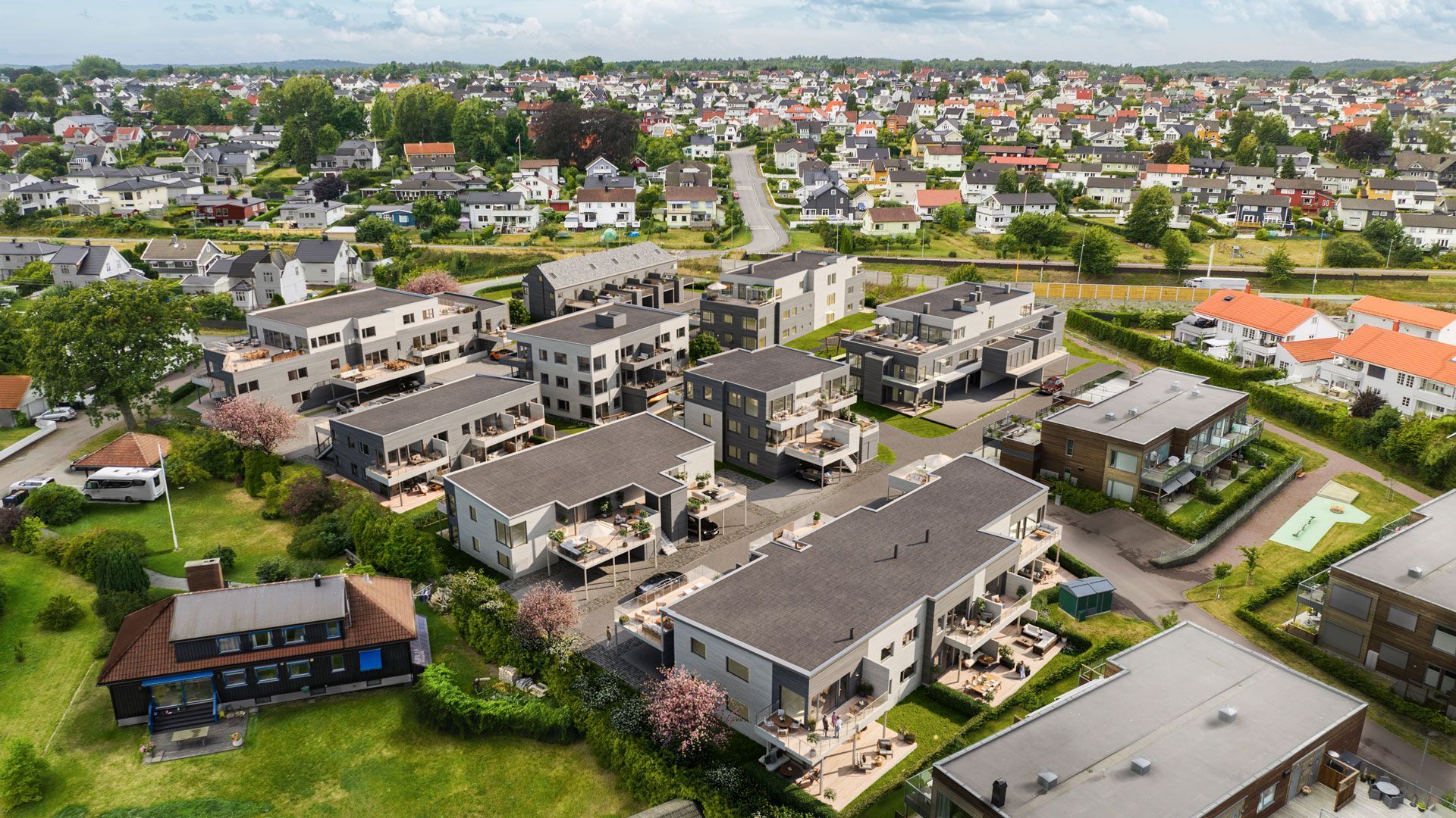 Det nye nabolaget Strandhagen Horten