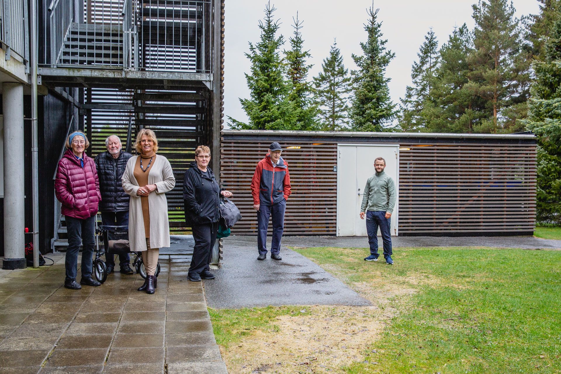 Styremedlemmer og beboere i sameiet Blåbærhagen