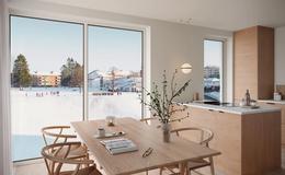 Utsikt fra leilighet i Vabua park