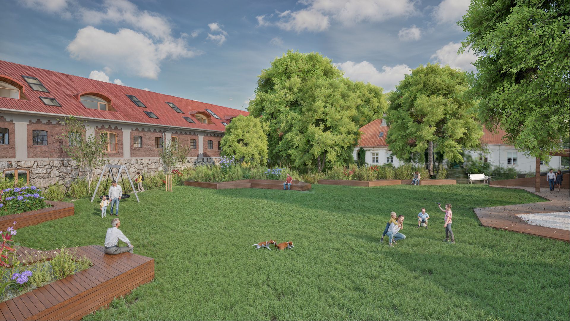 Køhlerlåven sett fra østsiden av bygget