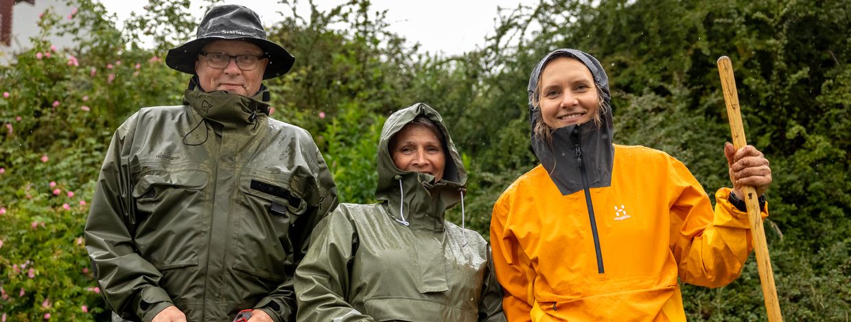 Rolf Kristian Benestad, Signe Kjærnes, Cecilie Byholt Endresen fra Årrestadstykket borettslag.