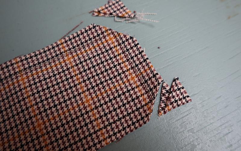 stoffbit med mønster