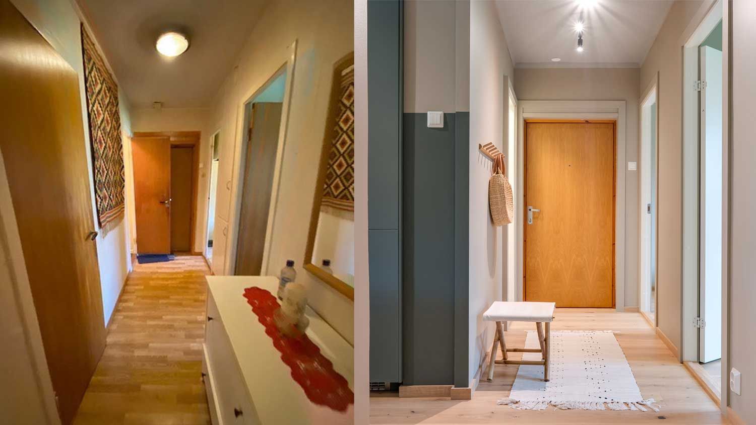 Inngangsparti i en bolig