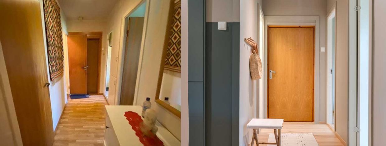 Inngangsparti i en bolig