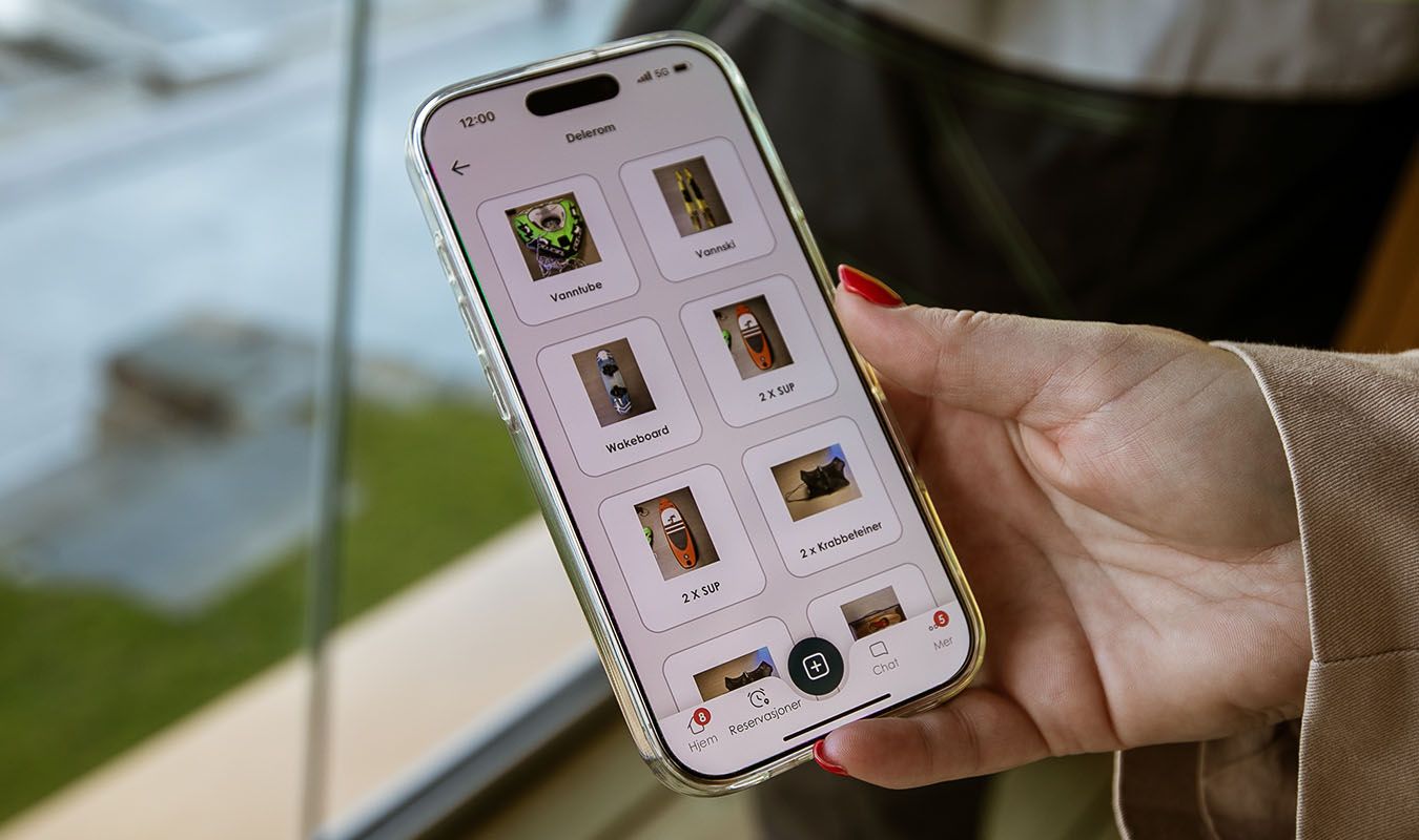 Dashboardet til Heime-appen