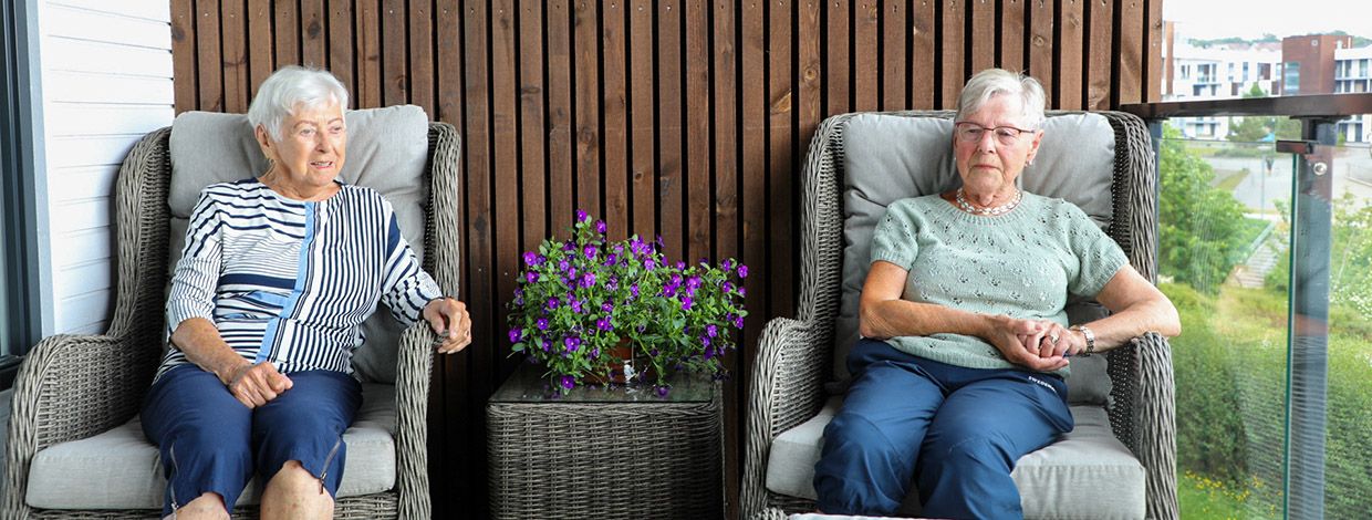 Pensjoniser som bor i Rustabakken borettslag.