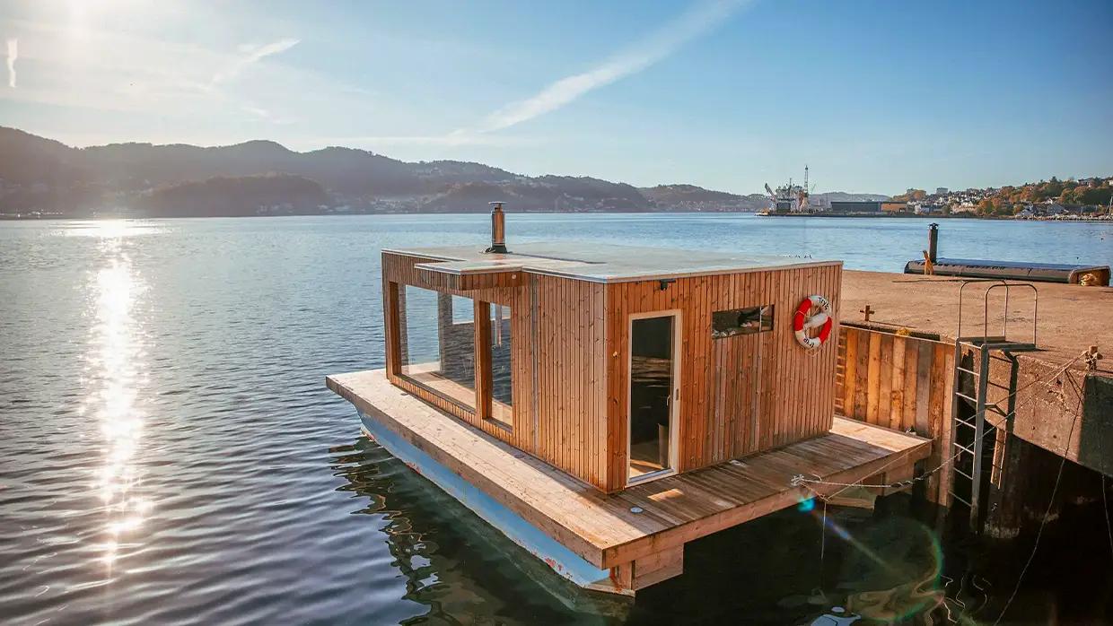 sauna på flåte