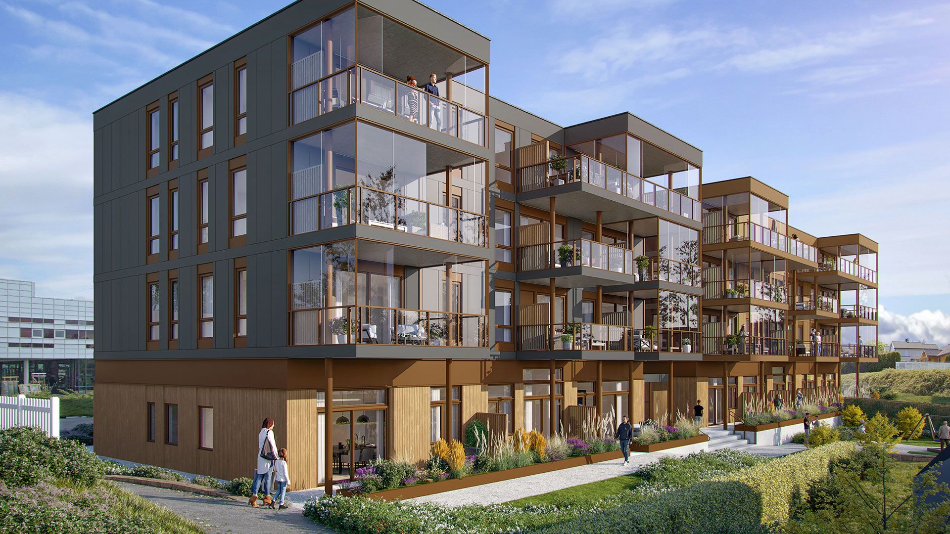 Det nye leilighetsprosjektet 550 på Bryne