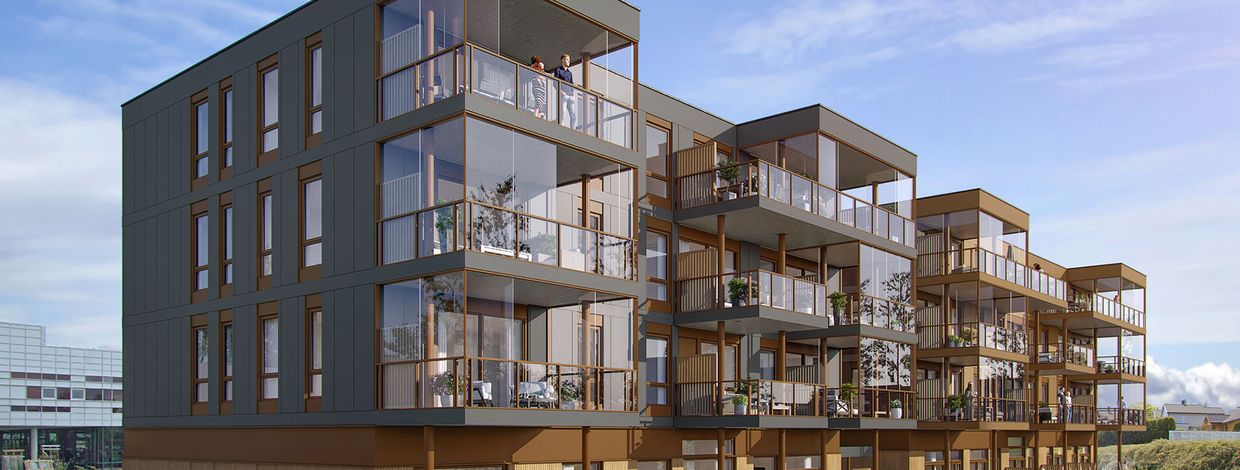 Det nye leilighetsprosjektet 550 på Bryne