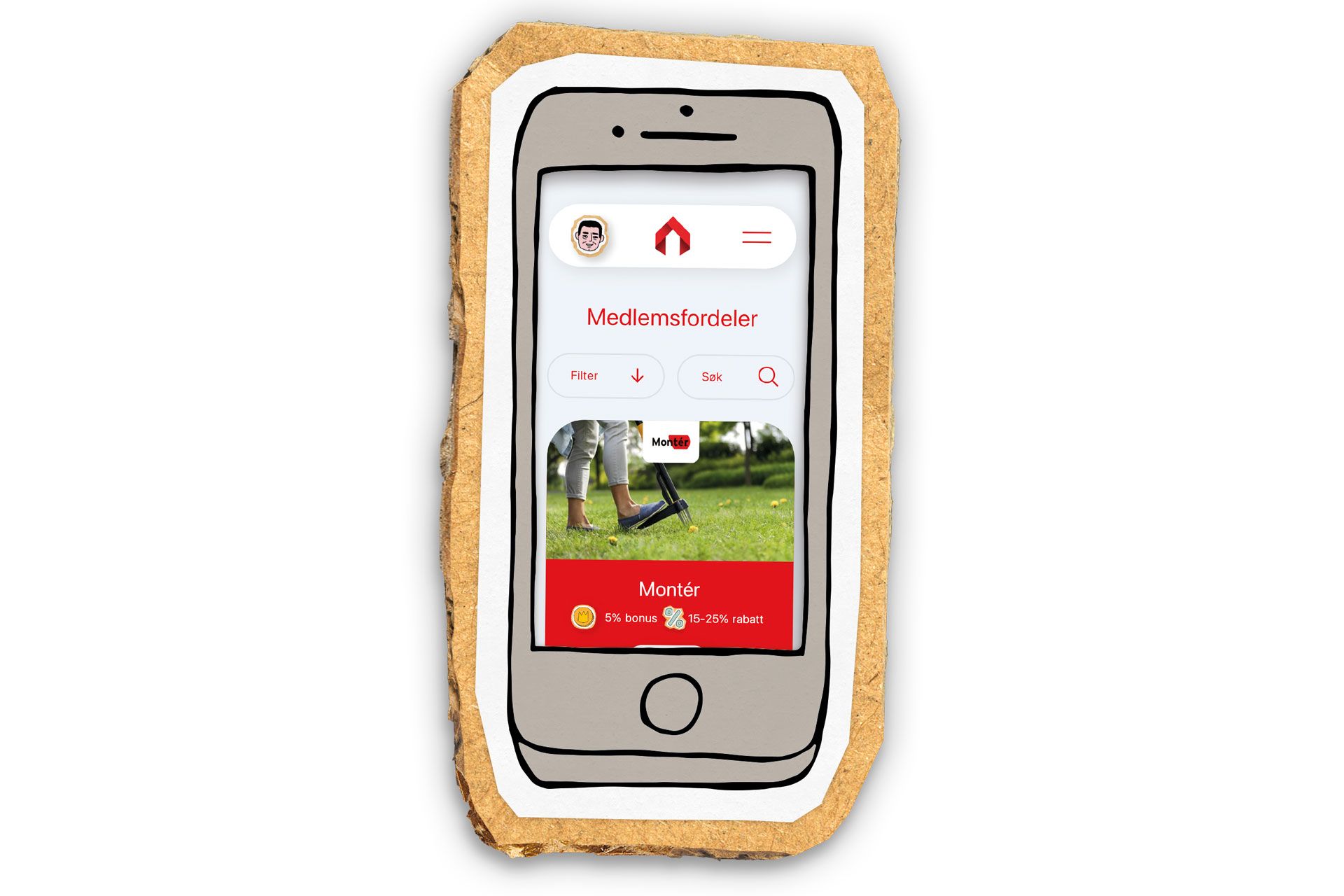 Se alle medlemsfordelene i appen