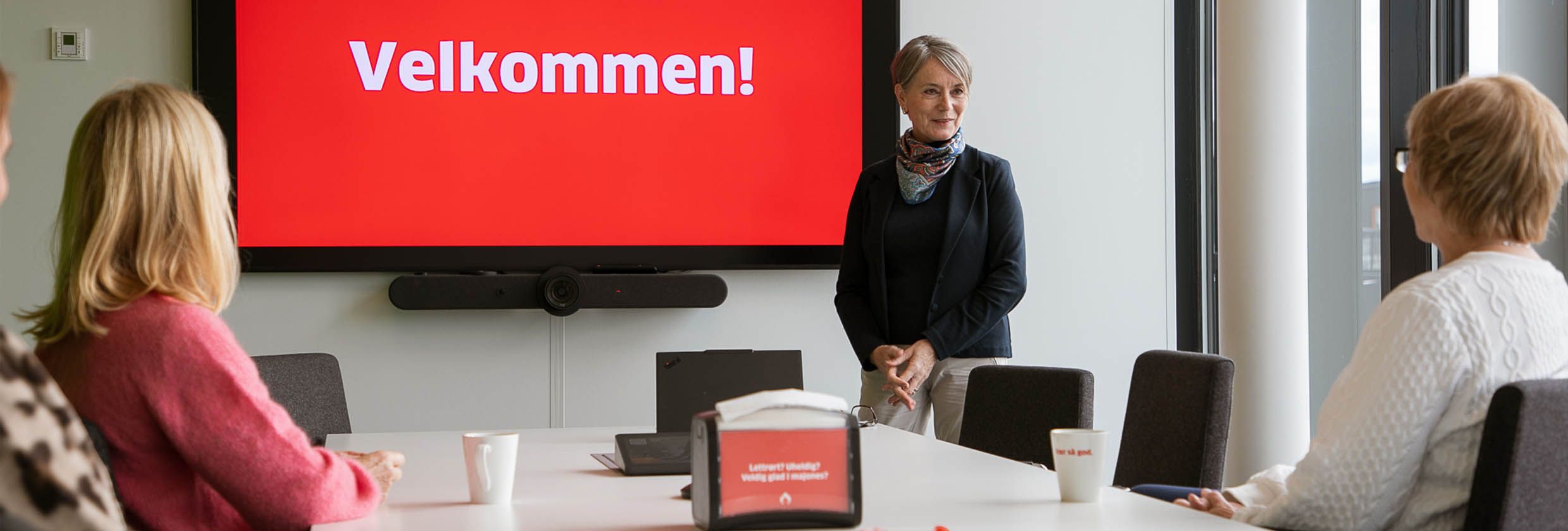 Kunderådgiver fra Bate i styremøte