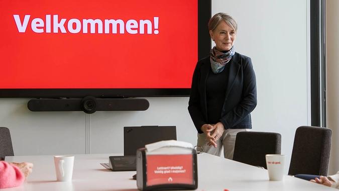 Kunderådgiver fra Bate i styremøte