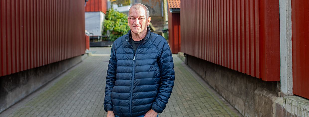 Hans Rist poserer i Tastaforen borettslag