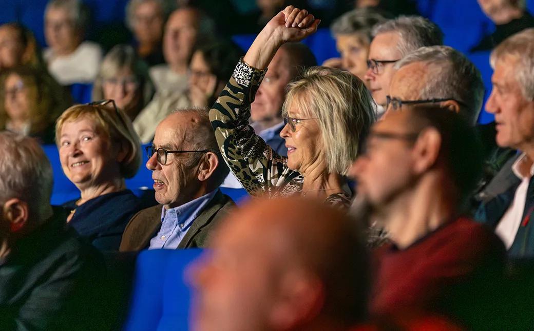 Publikum i salen under Styrepuls