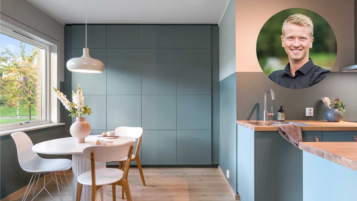 nicolai strømvold og en nyoppusset bolig