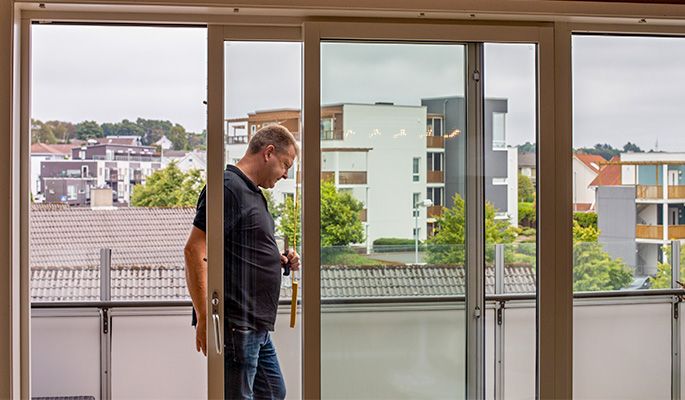 Balkongdør i borettslagsleilighet