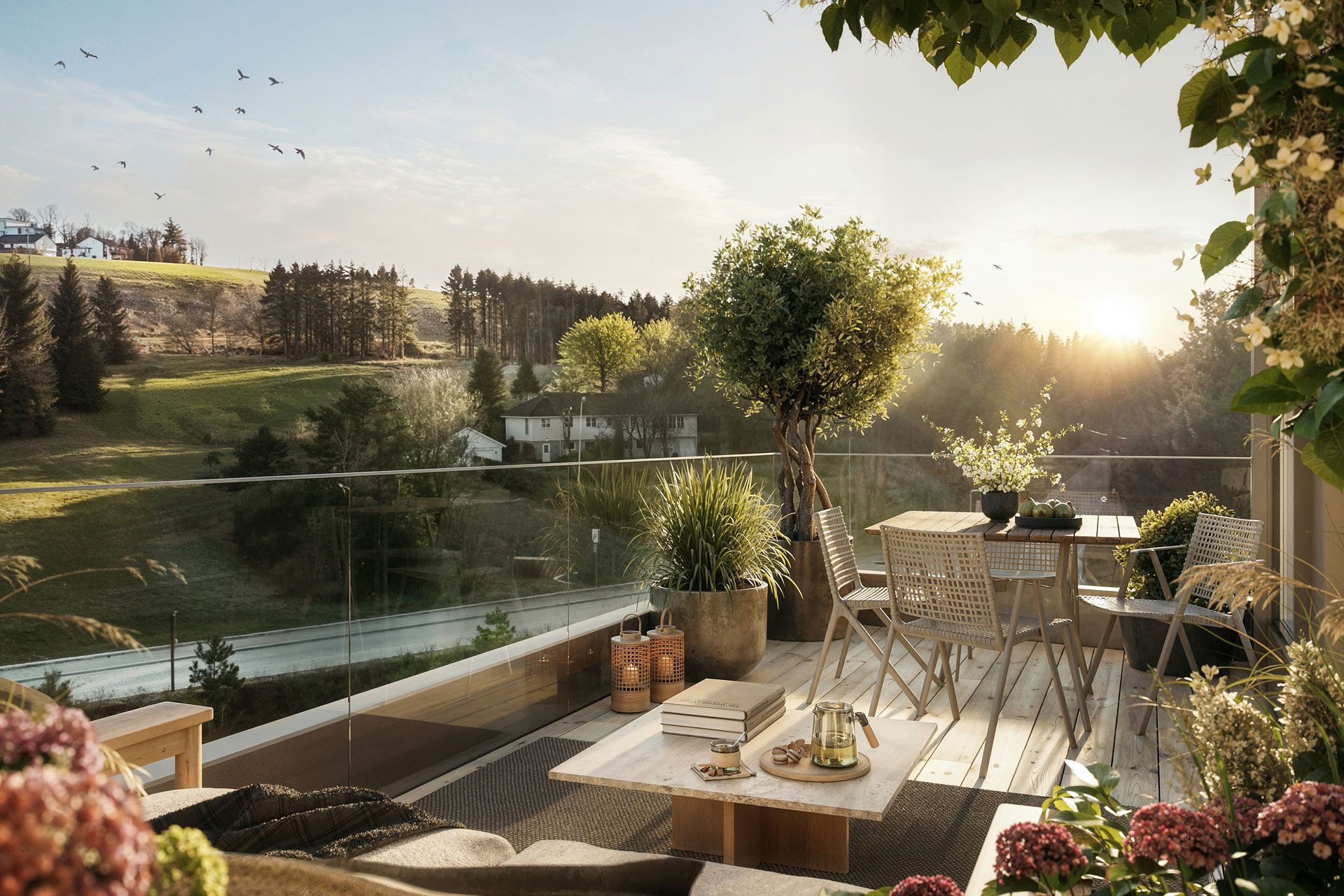 Balkong i Jåtunparken på Hinna