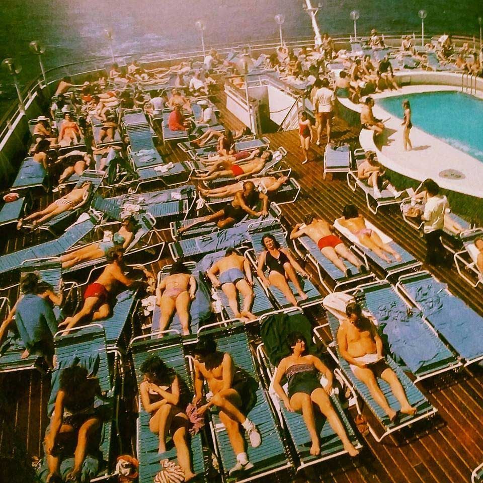 soldekk på SS Norway