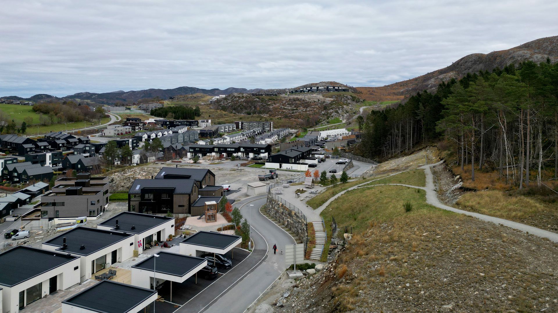 Utsikt fra Skogens ro på Kleviane