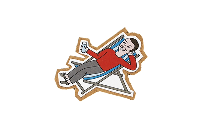 Pappmann slapper av under budrunden