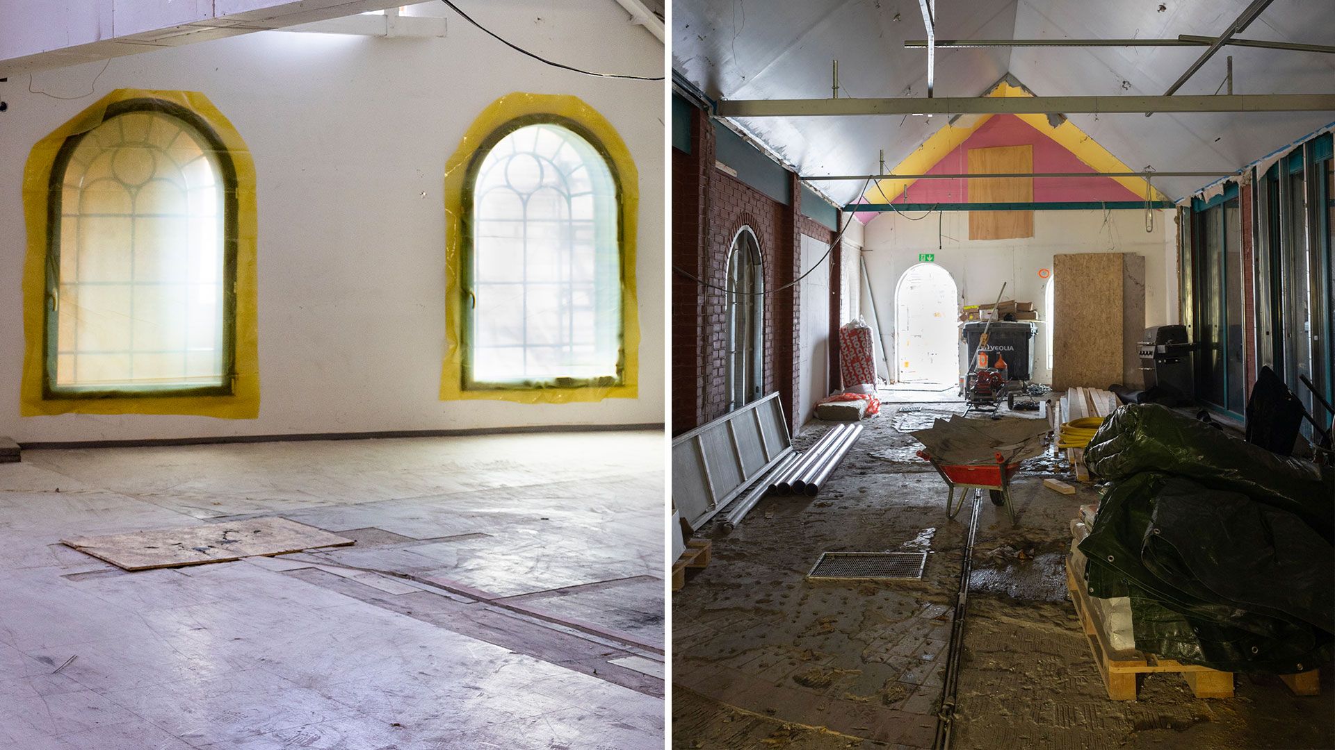 Renovasjonsarbeid på Amfi Vågen