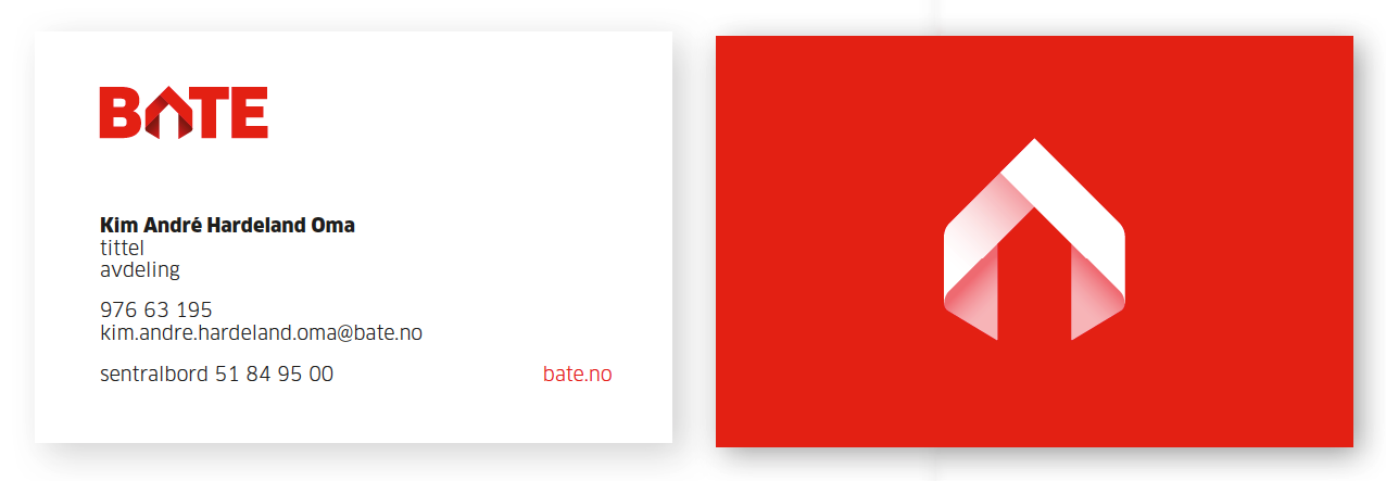 Bates mal for visittkort