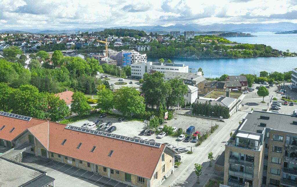 Køhler-kvartalet i Stavanger før Bate startet byggingen