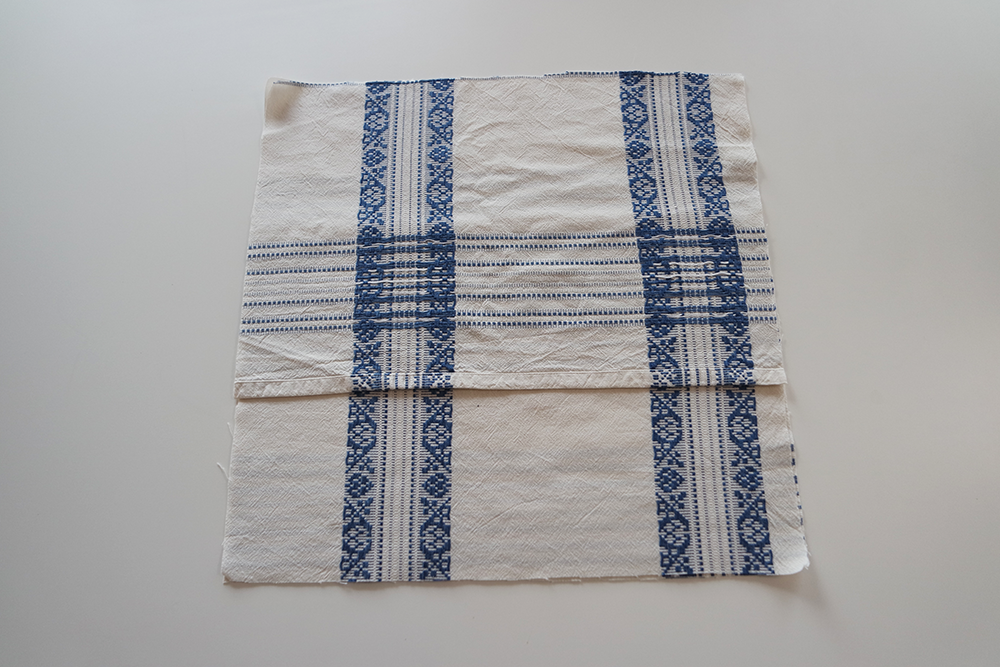 Stoffstykke som skal bli putetrekk