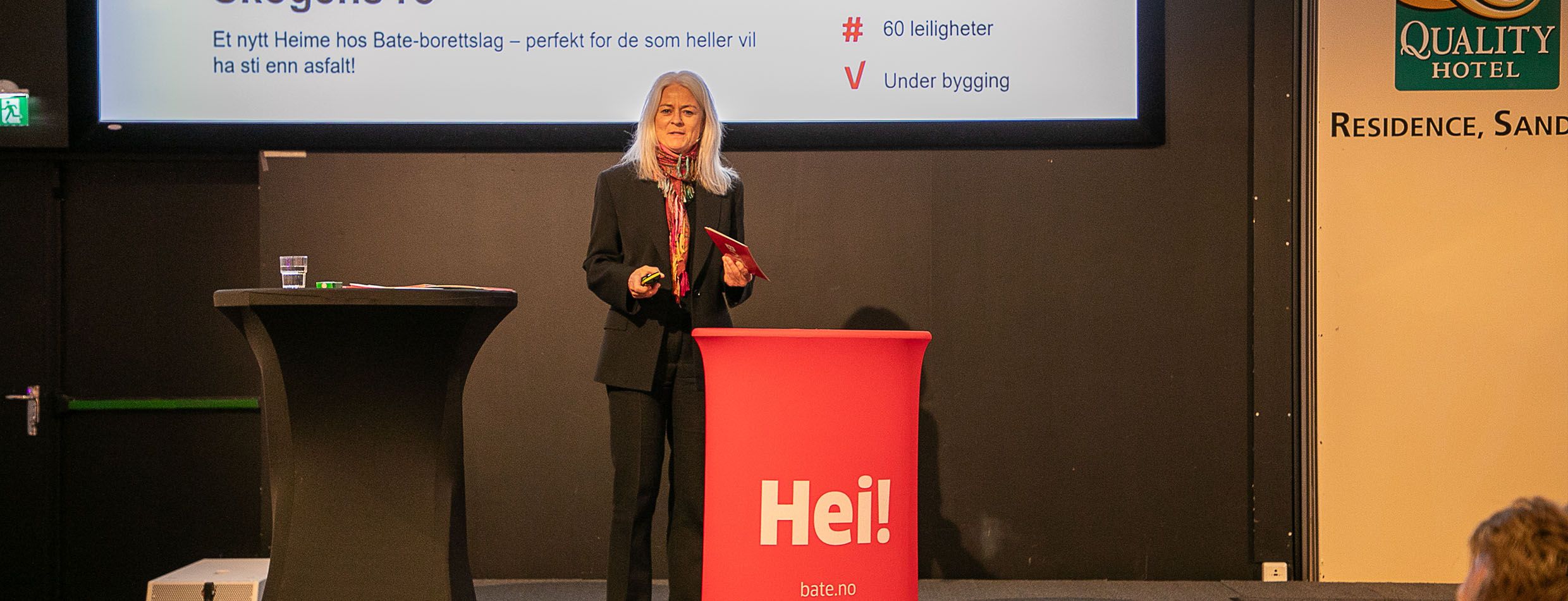 Merete Eik på talerstolen