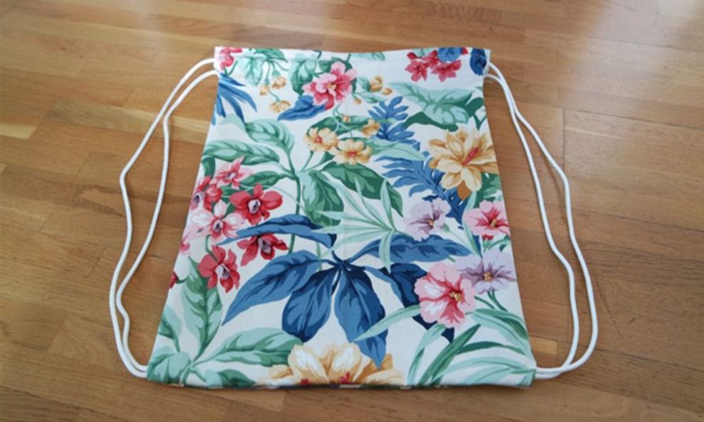 Ferdigsydd gymbag med snorer