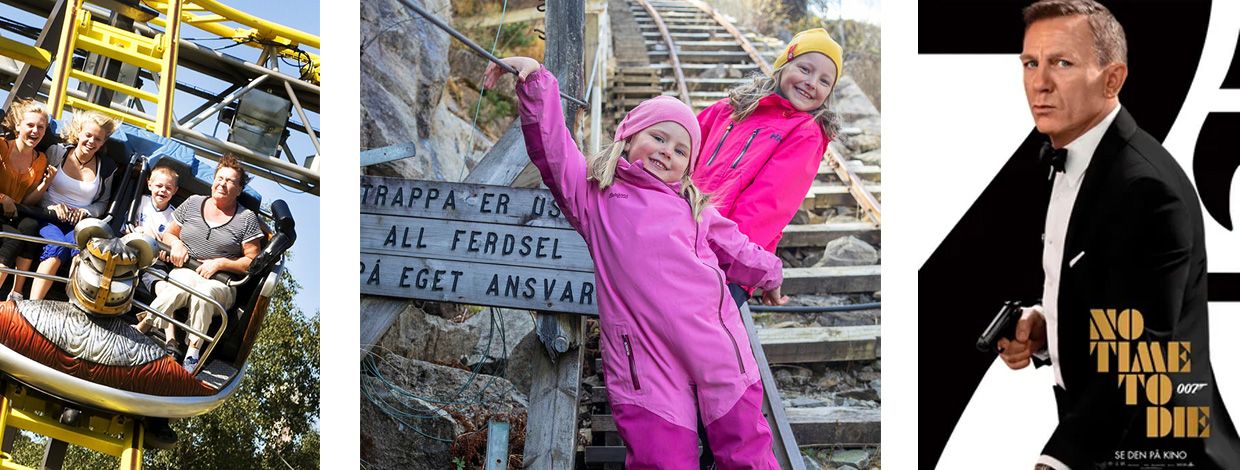 berg og dalbane, jenter på flørli og james bond