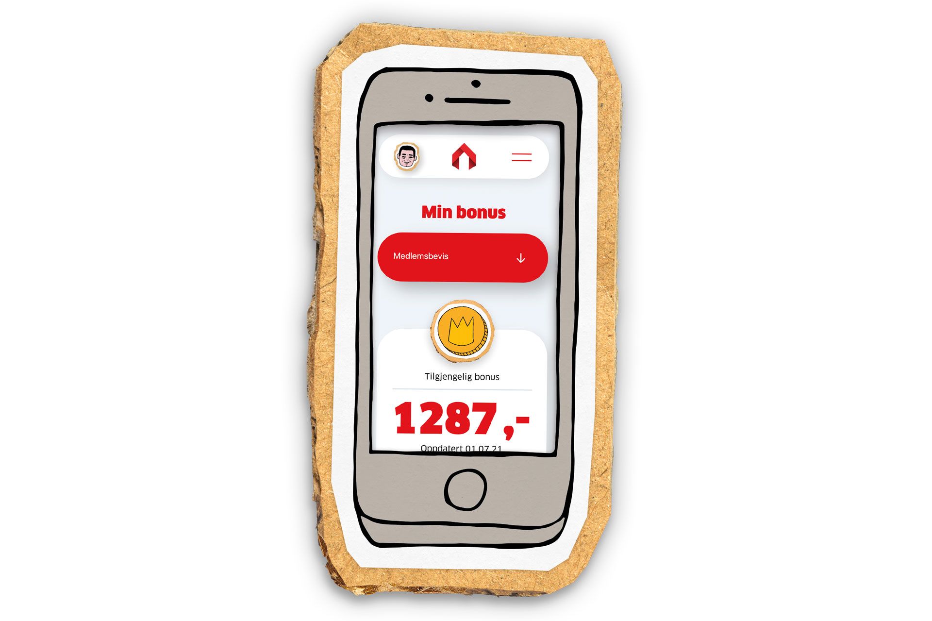 Følg med på bonusen din og overfør pengene til kontoen din via Bate-appen