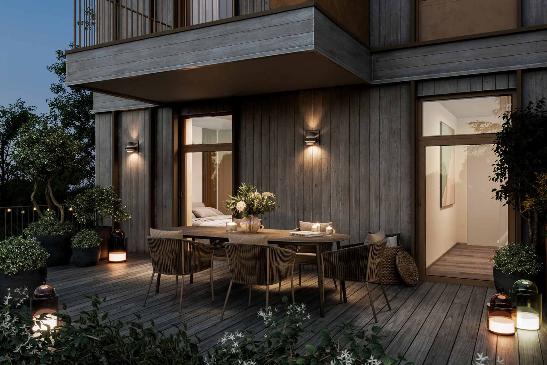 Terrasse i Jåtunbakken