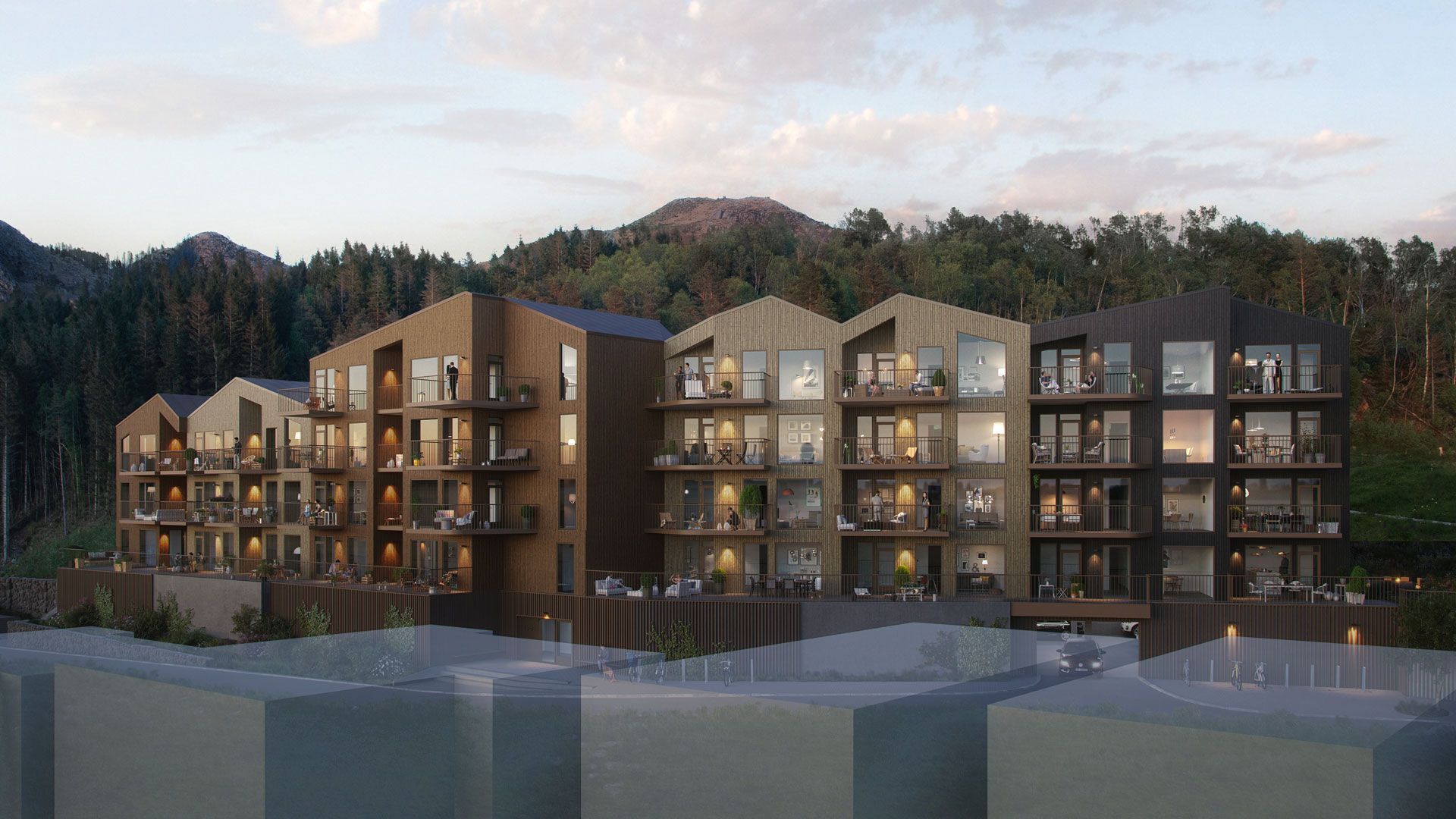 Skogens ro er et nytt borettslag på toppen av Kleivane i Sandnes