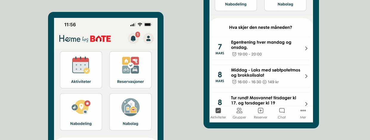 heime-appen på mobil
