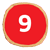 Tallet 9 i rød sirkel