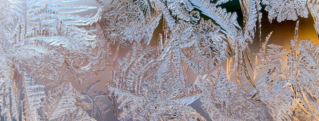 Frost på vindu