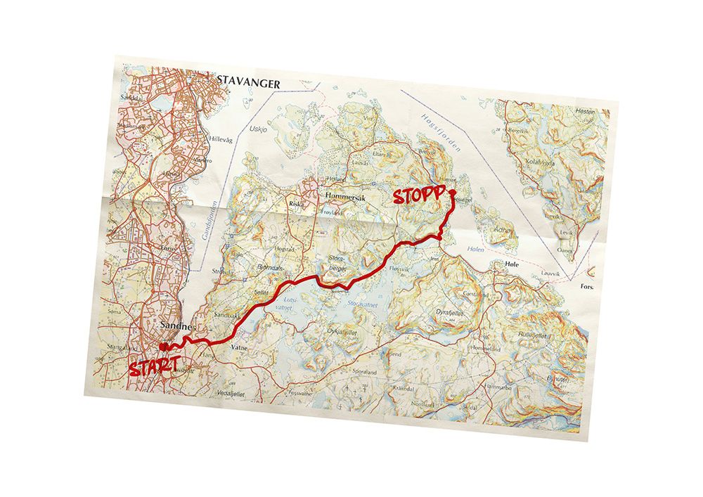 kart sandnes-bersagel