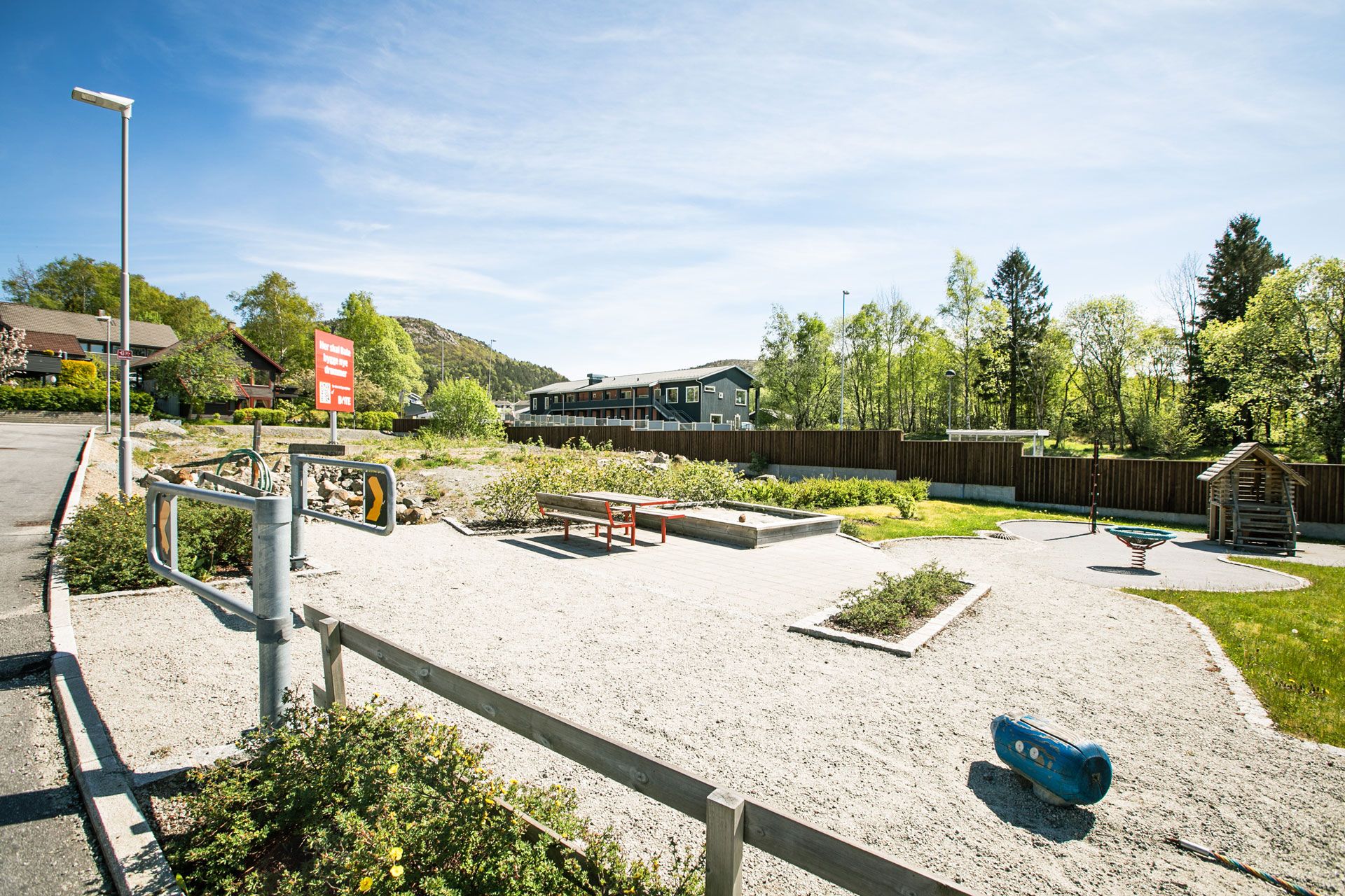 Lekeplass i feltet Frøylandsstien på Hommersåk