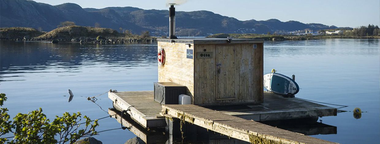 sauna på flåte