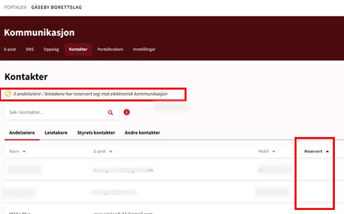 Samtykkeoversikt i Portalen
