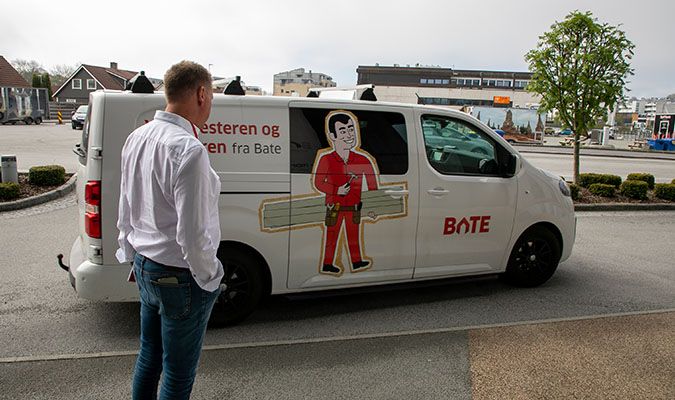 Vaktmesterbil fra Bate