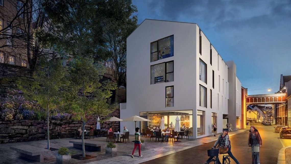 Planlagt bygning i Nedre Strandgate