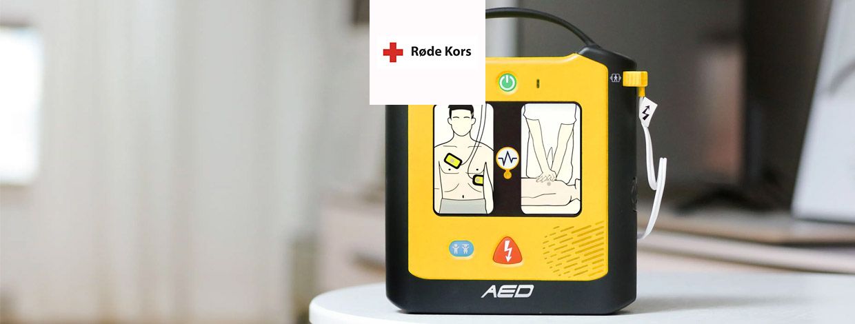 Hjertestarter for Bate-kunder fra Røde Kors
