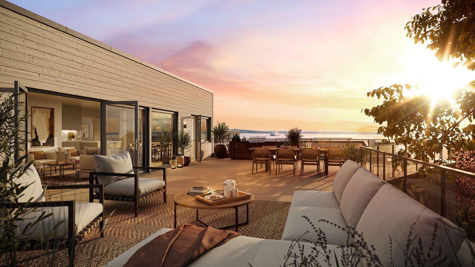 Takterrasse i Strandhagen Horten