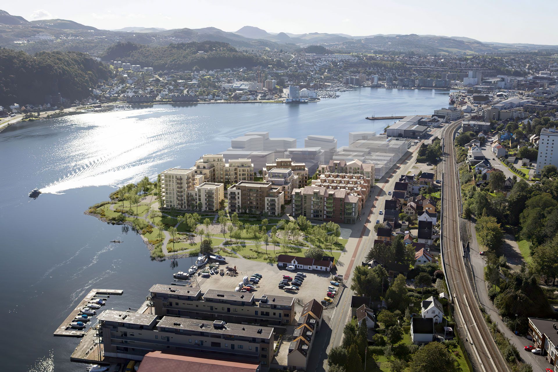 Illustrasjon av Østraadt Havn