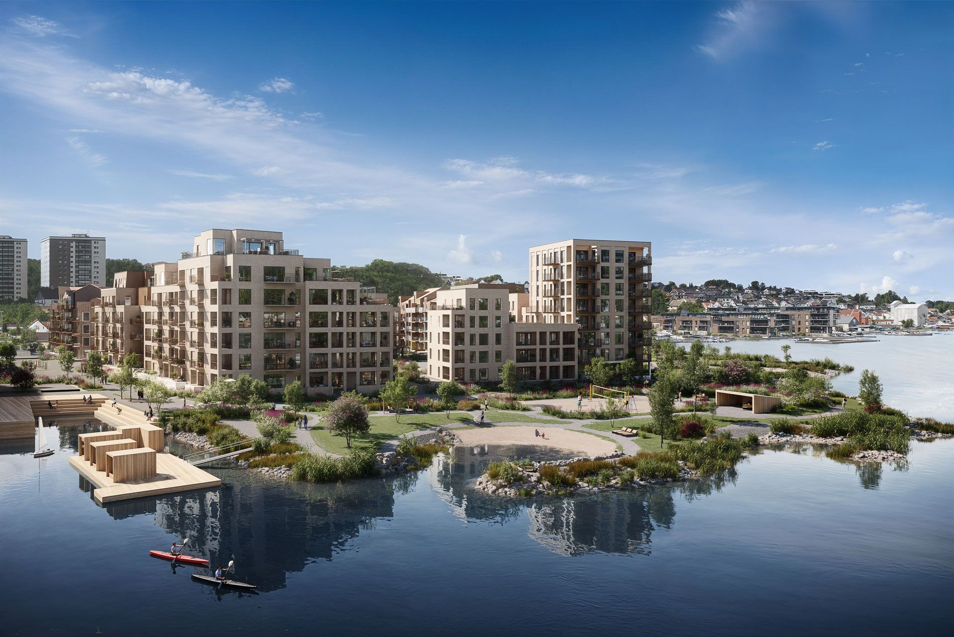 Illustrasjon av Østraadt Havn