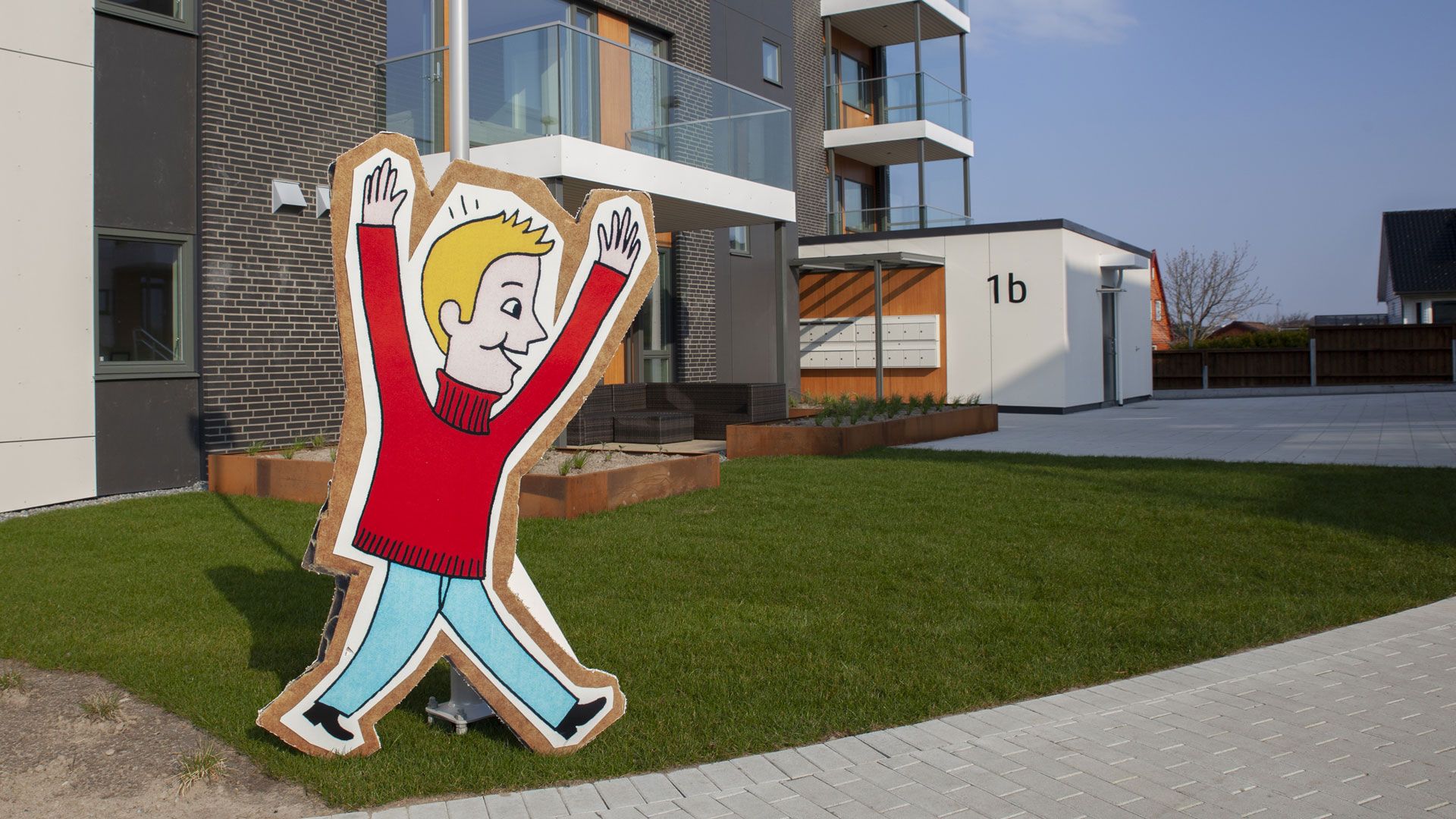 Bilde av boliger fra luft